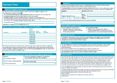 Canvass Form for properties with no Registered Electors. Is the electoral information correct on this form? We need a response