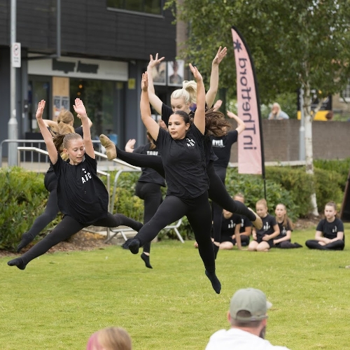 Dancing in the park